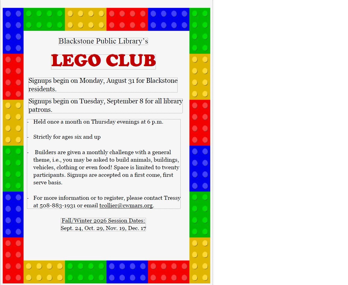 lego club fall 2026